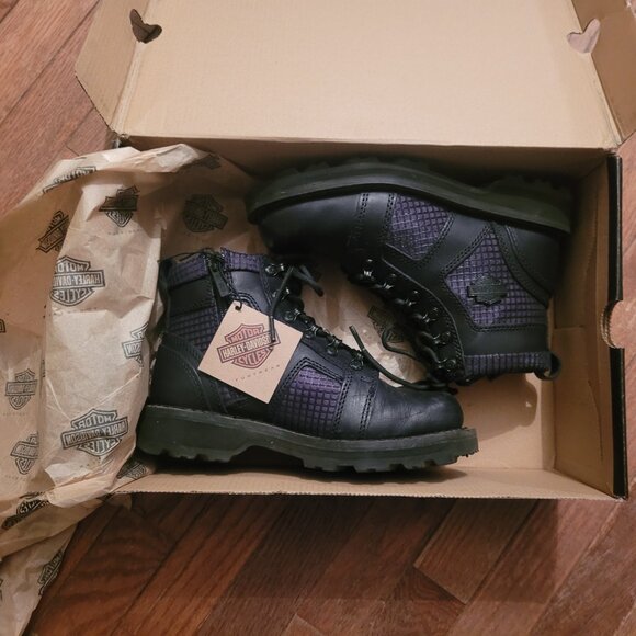 NIB Harley Davidson Women's Leather Riding Boots, 6.5 - Picture 13 of 14